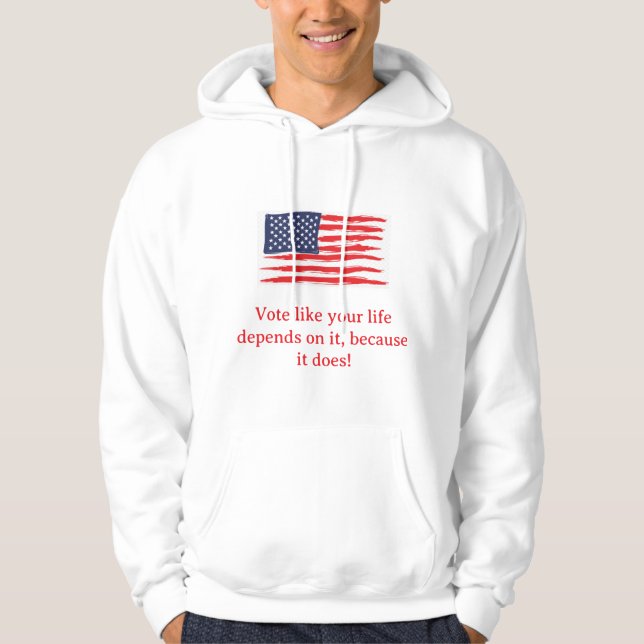 Sweat à capuche avec drapeau et logo Unified (Devant)