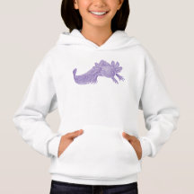 Sweat à capuche Axolotl pour enfants - VIOLET