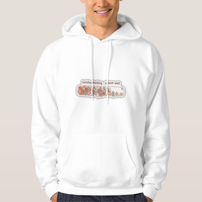 Sweat à capuche barre de progression Noël Chargeme (Devant)