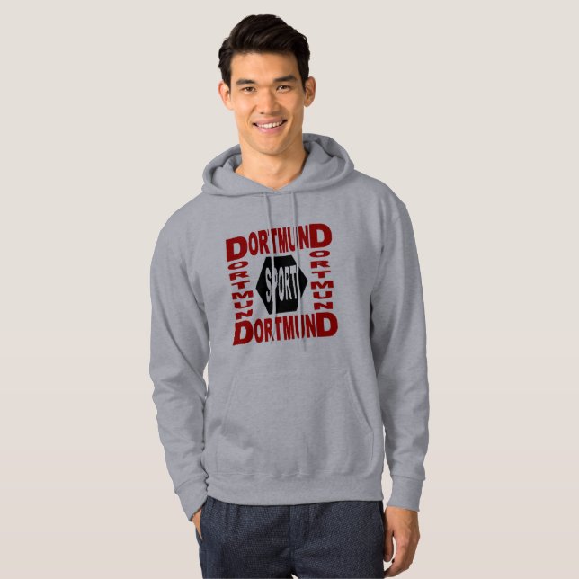 SWEAT A CAPUCHE BASIQUE NEW DESIGN  DORTMUND SPORT (Devant entier)