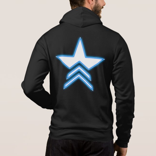 Sweat à capuche Blue Star Commander (Dos)