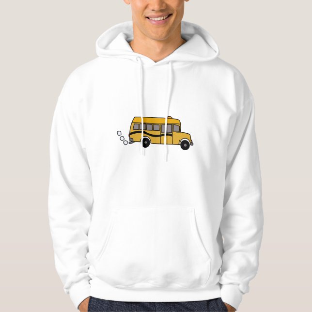 Sweat à capuche Bus Fumant (Devant)