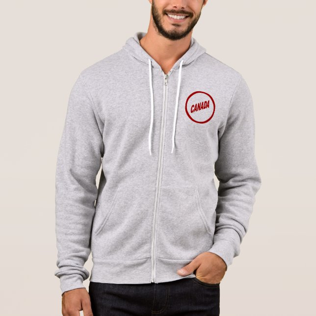 Sweat à capuche Canvas chiné hommes CANADA (Devant)