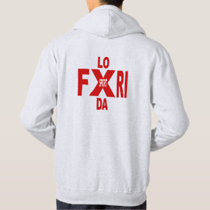 Sweat à capuche cendre dos homme FLORIDA SPORT