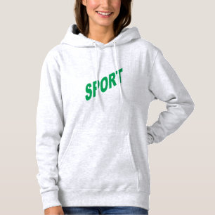 Sweat à capuche cendre femme SPORT