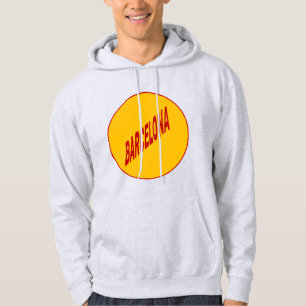 Sweat à capuche cendre homme BARCELONA