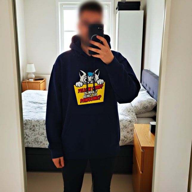 Sweat à capuche chat de dessin animé ludique - Par (Créateur téléchargé)