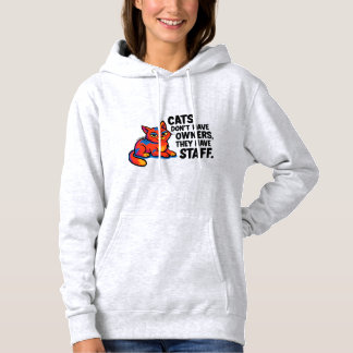 Sweat à capuche citation drôle de chat