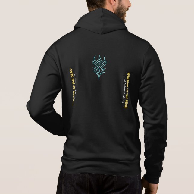 Sweat à capuche Cyberpunk Neon | Glitch Bleu (Dos)