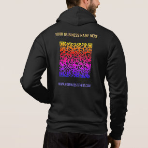 Sweat à capuche d'affaires avec code QR couleur et