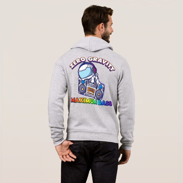 Sweat à capuche d'astronaute en gravité zéro (Dos entier)