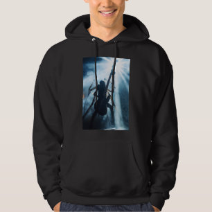 Sweat à capuche de bassiste araignée gothique pour