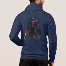 Sweat à capuche de guerrier loup-garou – Art hyper