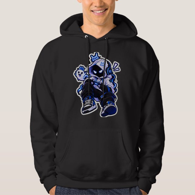Sweat à capuche de personnage de bloc de jeu, jeu  (Devant)