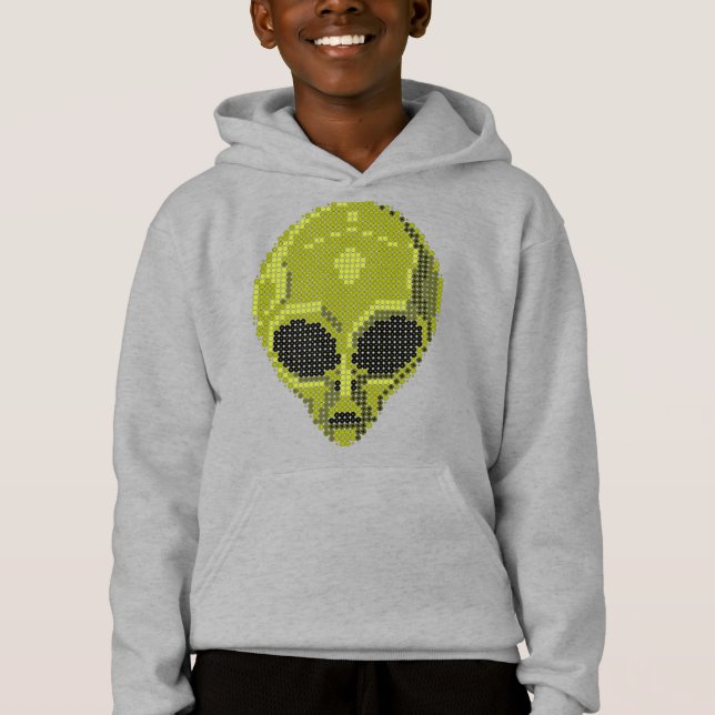 Sweat à capuche de style futuriste et cosmique (Devant)