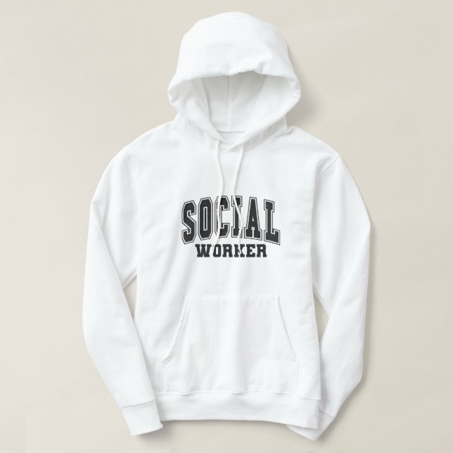 Sweat à capuche de travailleur social (Design devant)