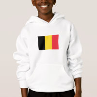 Sweat à capuche drapeau belge patriotique