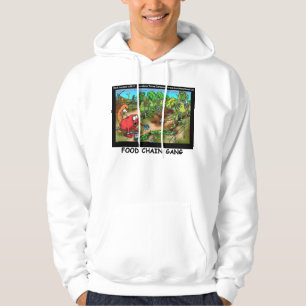 Sweat à capuche drôle de gang de la chaîne aliment