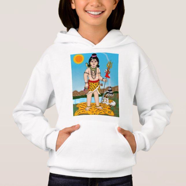 Sweat à capuche enfant Shiva (Devant)