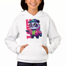 SWEAT À CAPUCHE ENFANTS PANDAS DESSIN ANIMÉ