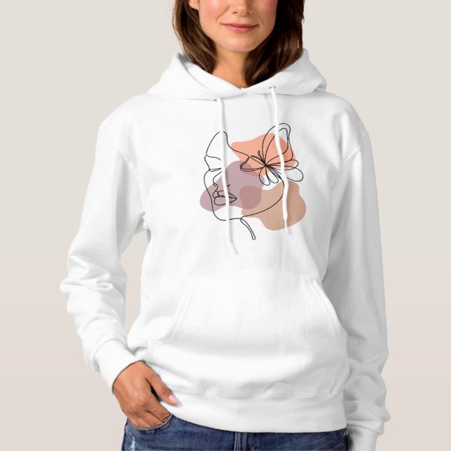 Sweat à capuche esthétique (Devant)
