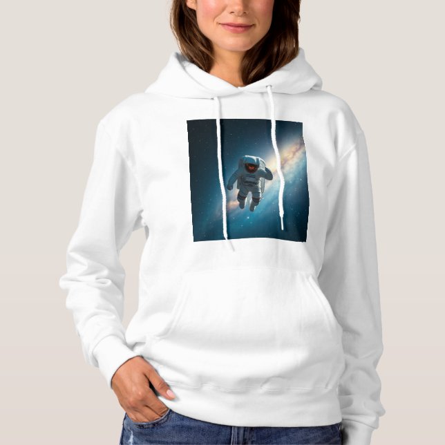 Sweat à capuche Galaxy Space Astronaute pour Femme (Devant)