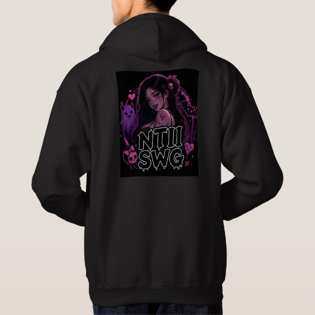 Sweat à capuche gothique anime NTII SWG (Dos)