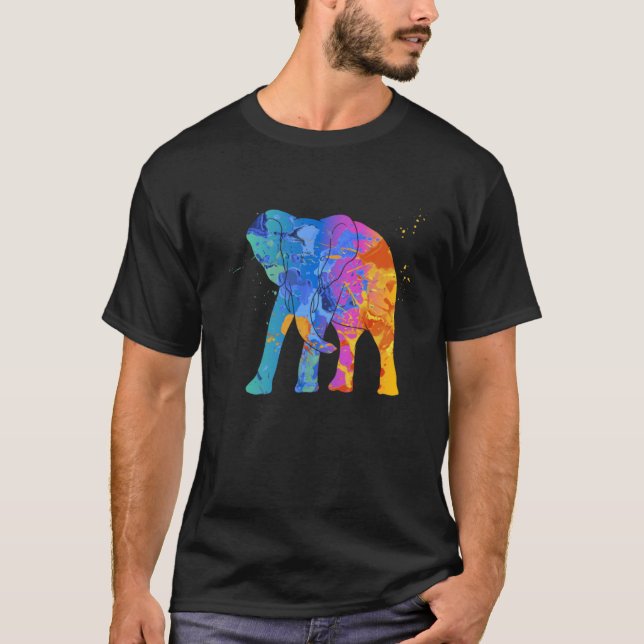 Sweat à capuche graphique animalière éléphant faun (Devant)