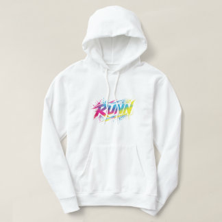 Sweat à capuche graphique RUNN Neon Paint Splatter