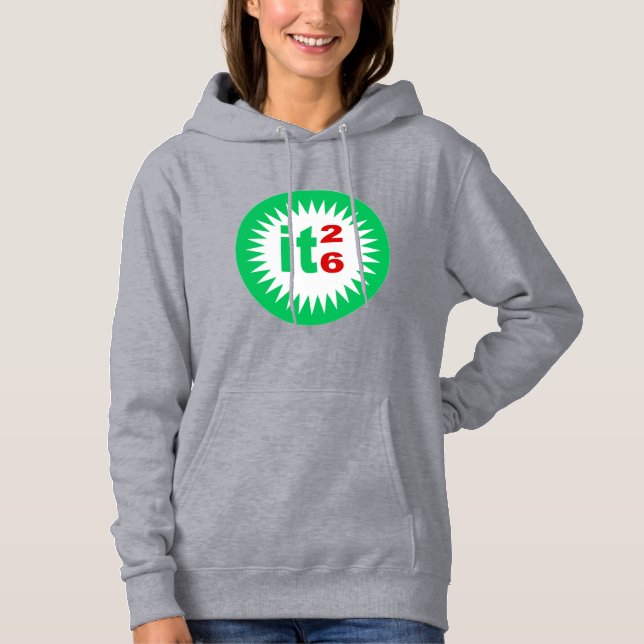 Sweat à capuche gris pour femmes SUN ITALIA 26 (Devant)