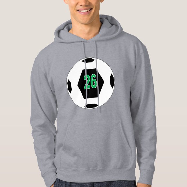 Sweat à capuche gris pour hommes DESIGN SPORT 26 (Devant)