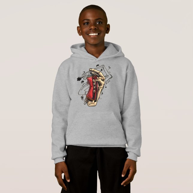Sweat à capuche gris pour hommes et femmes | Confo (Devant entier)