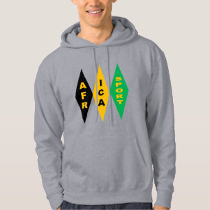 Sweat à capuche grise homme DESIGN AFRICA SPORT