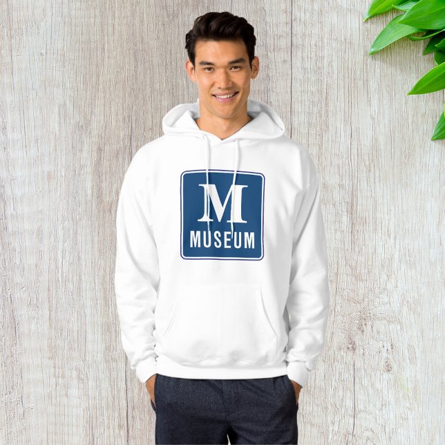 Sweat à capuche homme enseigne de musée (Créateur téléchargé)