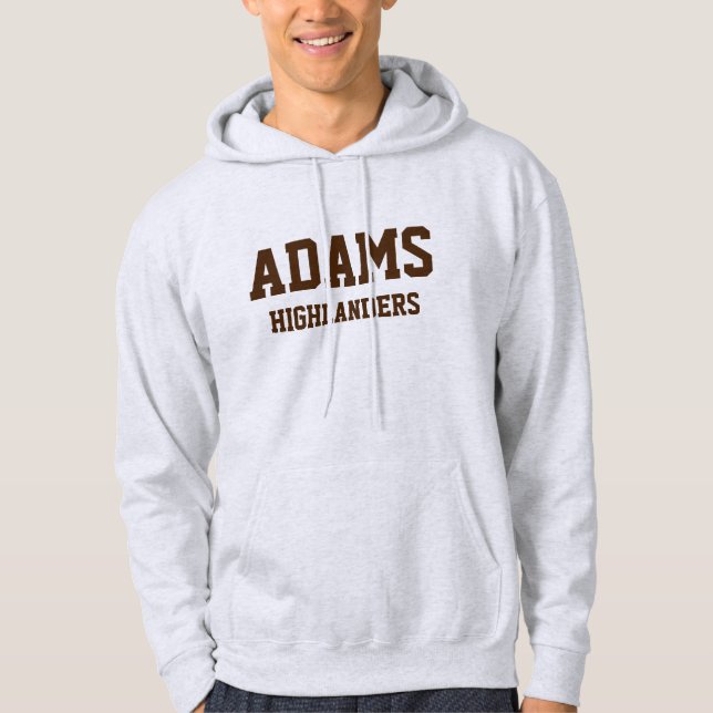 Sweat à capuche imprimé de la Rochester Adams High (Devant)