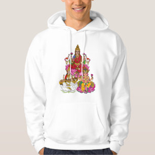 Sweat à capuche Lakshmi Saraswati Ganesha