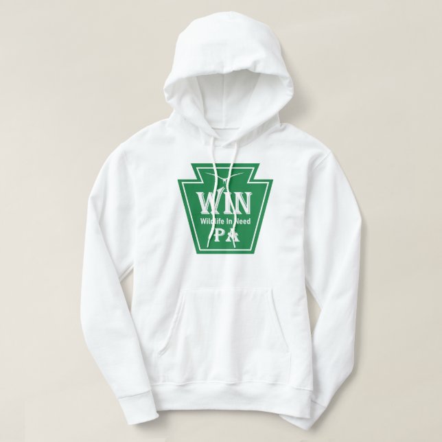 Sweat à capuche logo WIN (Design devant)