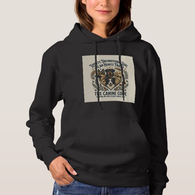 Sweat à capuche Maman de Chien Mignonne pour Femme (Devant)