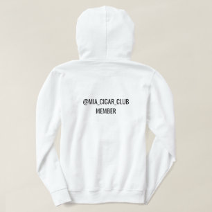 Sweat à capuche @MIA_CIGAR_CLUB