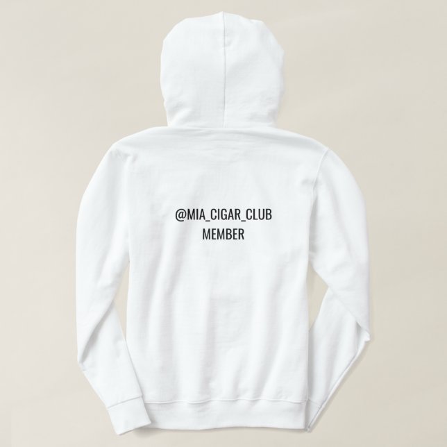 Sweat à capuche @MIA_CIGAR_CLUB (Design dos)