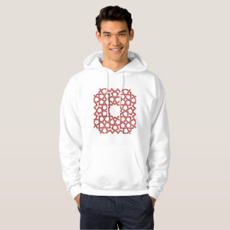 Sweat à capuche Mosaïque marocaine rouge MAMLUK