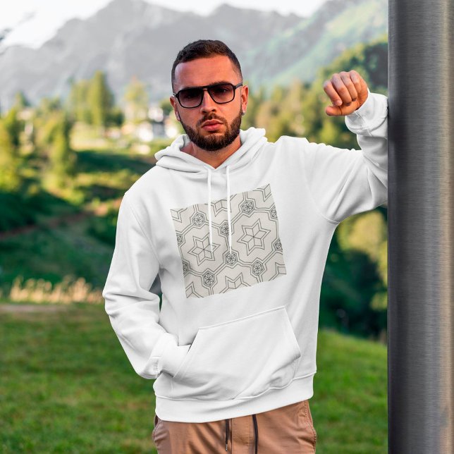 Sweat à capuche motif géométrique sans couture (Créateur téléchargé)