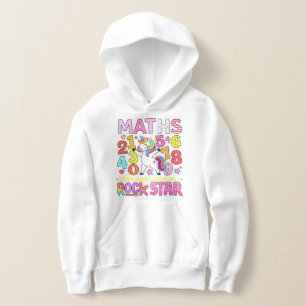 Sweat à Capuche Nombres Colorés Rockstar des Maths