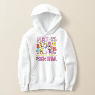 Sweat à Capuche Nombres Colorés Rockstar des Maths