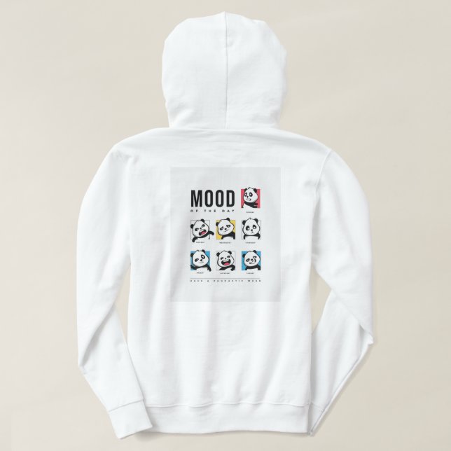 Sweat à capuche Panda Mood Faces (Design dos)