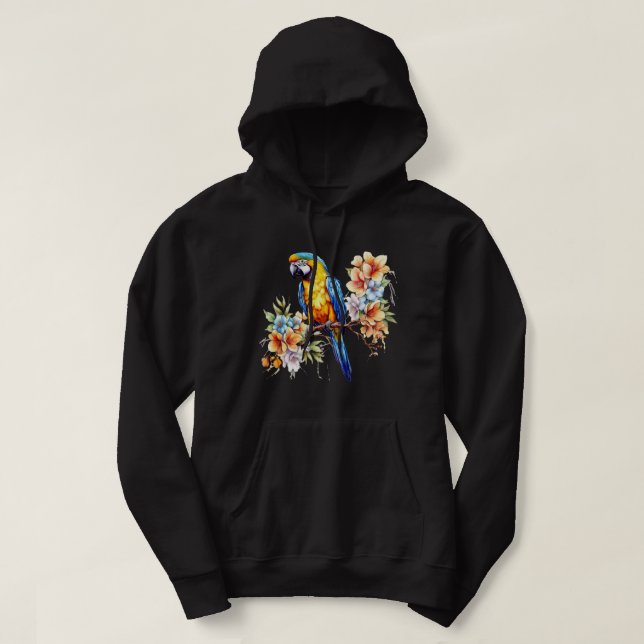 Sweat à capuche perroquet (Design devant)