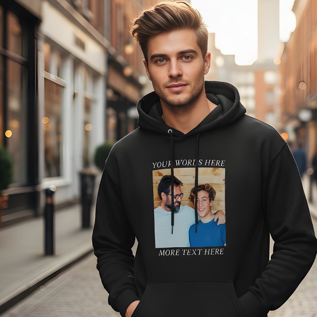 Sweat à capuche personnalisé avec image et texte,  (Créateur téléchargé)