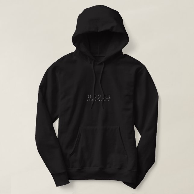 Sweat à capuche personnalisé pour anniversaire gra (Design devant)