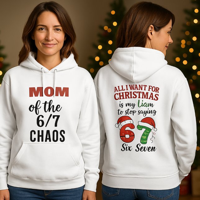 Sweat à capuche personnalisé pour MAMAN -Six Sept  (Créateur téléchargé)