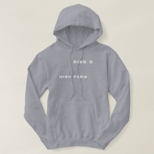 Sweat à capuche pour adulte (Gris vif) (Design devant)